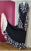 Conjunto Vestido Flamenco c/ Xale de Franja