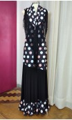 Conjunto Vestido Flamenco c/ Xale de Franja