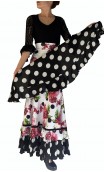 Polka-dots Scarf w/Ruffle