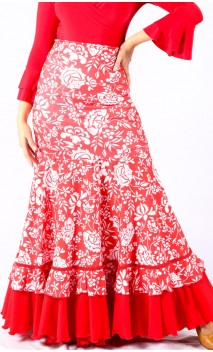 Rita Floral Flamenco Skirt