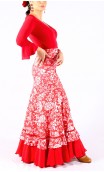 Rita Floral Flamenco Skirt