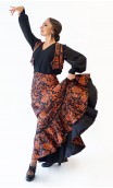 Patricia Floral Flamenco Skirt