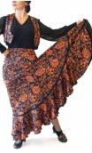 Patricia Floral Flamenco Skirt