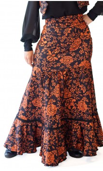Patricia Floral Flamenco Skirt
