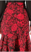 Printed Gal Flamenco Skirt w/Ruffles