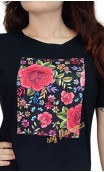 Camiseta con Floral Soy Flamenca