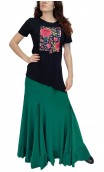 Blouse w/ Floral Patch Soy Flamenca