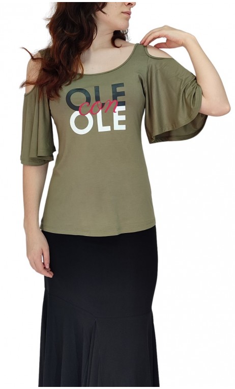 Blouse Ole con Ole Flare Sleeves