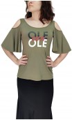 Blouse Ole con Ole Flare Sleeves