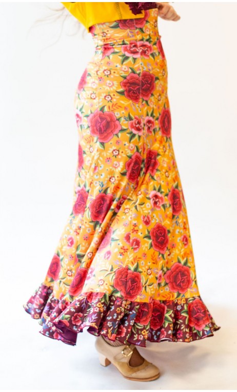 Floral Guadalupe Long-Skirt