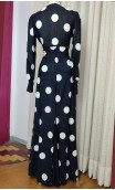 Black w/White Polka-Dots Flamenco Skirt & Top Set