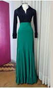 Falda Flamenca Verde Extra Godet