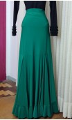 Falda Flamenca Verde Extra Godet