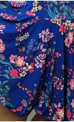 Conjunto Flamenco Falda & Blusa Azul Floral