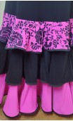 Black & Pink Skirt & Blouse Flamenco Set