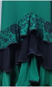 Conjunto Flamenco Falda & Blusa Verde c/Negro