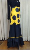 Yellow & Black Flamenco Skirt