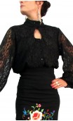 KARIME Lace Leotard-Shirt