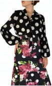 Black w/White Polka-dots Flamenco Leotard-Shirt